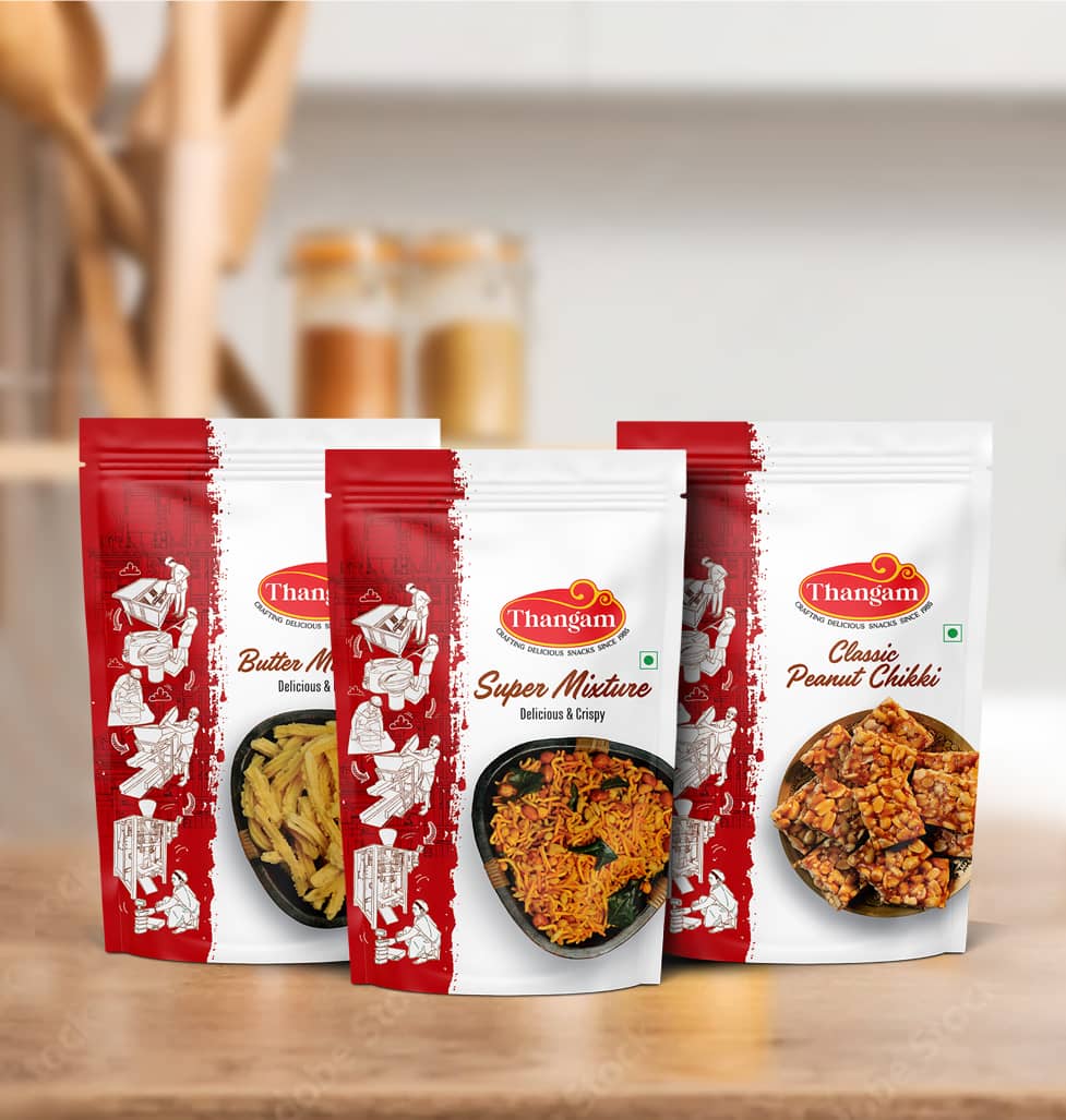 Butter Murukku, Super Mixture & Classic Peanut Chikki