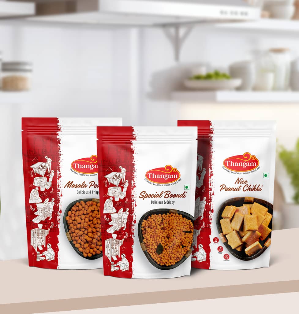 Masala Peanuts, Special Boondi & Nice Peanut Chikki