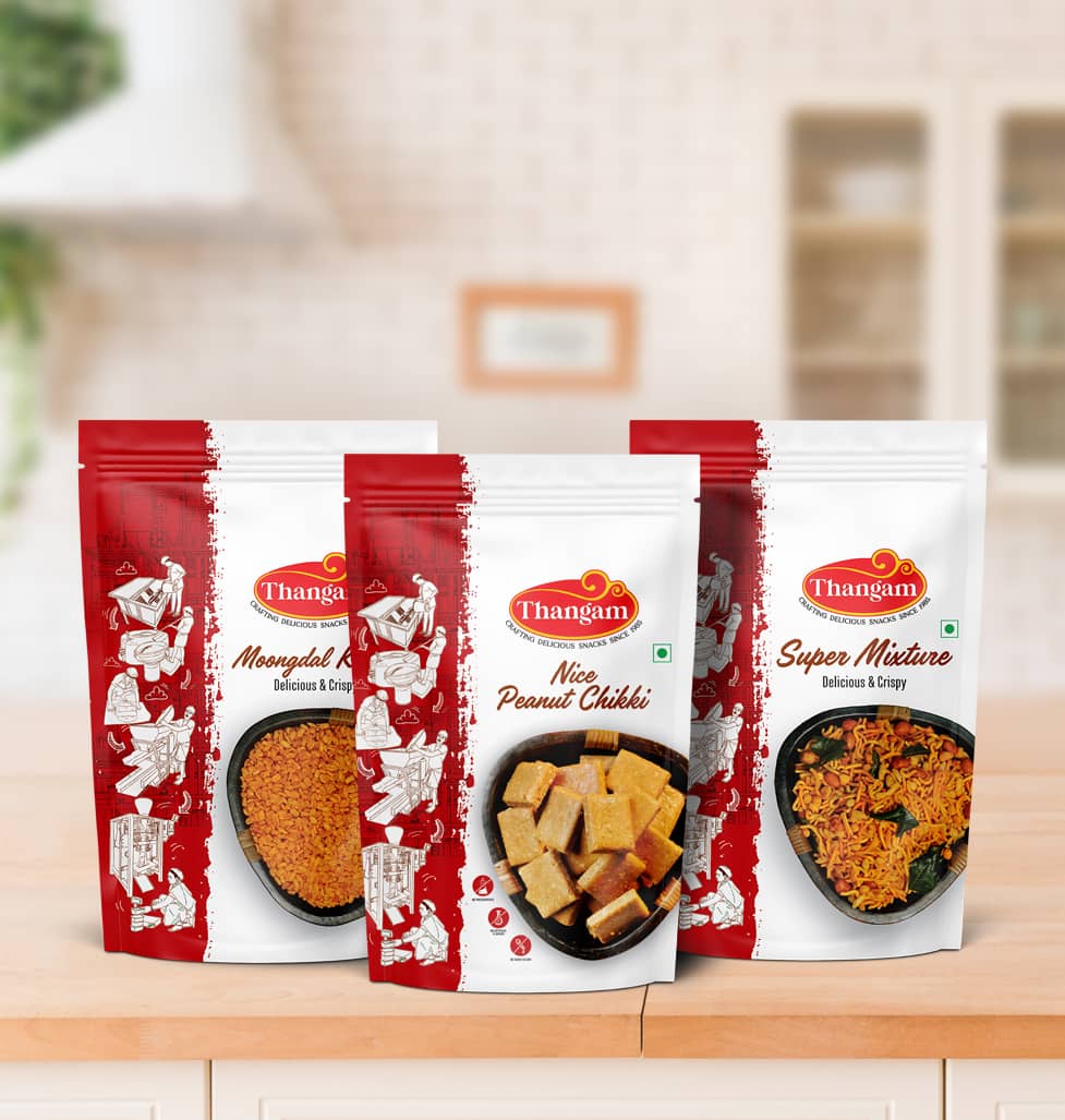 Moongdal Khara, Nice Peanut Chikki & Super Mixture