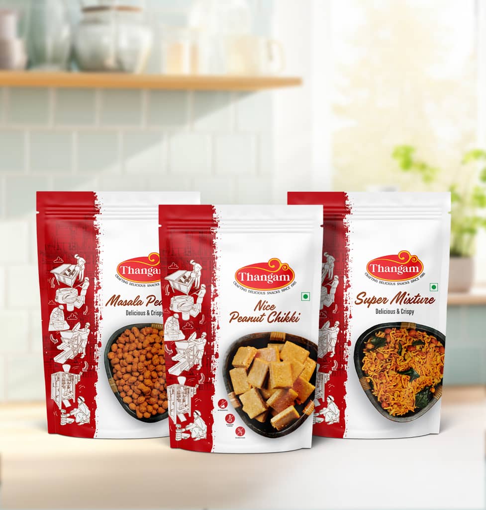 Masala Peanuts, Nice Peanut Chikki & Super Mixture